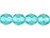 Pearl Coat - Fire-Polish 6mm : Coated - Teal (100pcs) Pearl Coat - Fire-Polish 6mm : Coated - Teal (100pcs)