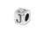 Sterling Silver 4.5mm Alphabet Bead - J Sterling Silver 4.5mm Alphabet Bead - J