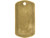 24ga Brass Blank, Dog Tag with Hole, 35x19mm (Each) 24ga Brass Blank, Dog Tag with Hole, 35x19mm (Each)