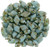 Matubo GemDuo 8x5mm 2-Hole Bead Blue Turquoise - Picasso (2.5-Inch Tube)