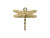 Brass Charm, Dragonfly, 16x13mm (12 Pieces) Brass Charm, Dragonfly, 16x13mm (12 Pieces)