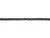 Matte Black 1.6mm Spiral Rolo Rope Chain (1 Foot)
