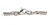 Leather Cord USA 1.5mm Silver-Plated Pewter Ridged Glu-N-Go Lobster Clasp Set