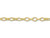Gold-Plated 3.5mm x 3mm Cable Chain (1 Foot)
