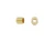 Gold Plated Crimp Bead - 2x2mm (20 Pieces)