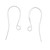 Silver Plated Ear Wire - 0.025"/0.67mm/22GA (20 Pieces) Silver Plated Ear Wire - 0.025"/0.67mm/22GA (20 Pieces)