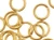 Brass 20 G 0.032X5MM OD JUMP RING ROUND- OPEN (100 Pieces)