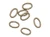 Antique Brass 21 GA 0.032X4X6mm OD Jump Ring Oval - Open (50 Pieces)
