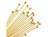 Gold Plated Ball Pin - 0.028"/0.7mm/21GA - 2" (20 Pieces)