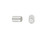 Silver Plated Tube Crimp Bead - 2x3mm (20 Pieces)
