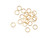 Gold Plated Round Open Jump Ring - 0.032"/20GA - 6mm (50 Pieces)