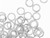 Silver Plated Round Open Jump Ring - 0.028"/4mm - 21GA (100 Pieces)