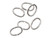 Sterling Silver 20 GA 0.032"/4X6MM OD JUMP RING OVAL - OPEN (10 Pieces)