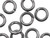 Gun Metal Plated Round Open Jump Ring - 0.040"/18GA - 5mm (100 Pieces)