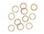 Gold Plated Round Open Jump Ring - 0.032"/20GA - 5mm (50 Pieces)