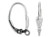 Sterling Silver Shell Lever-Back Earrings (1 Pair)