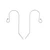 Sterling Silver 12 x 25mm Earwire with Ball End (1 Pair)