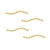 Gold-Filled 14K/20 Curved Twisted Square Tube Bead (4 Pieces)