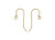 Gold-Filled 14K/20 12 x 25mm Ball-End Earwire (1 Pair)
