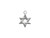 11x9mm Sterling Silver Star of David Charm (Each) 11x9mm Sterling Silver Star of David Charm (Each)