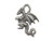 Antiqued Pewter Plated Charm, Small Dragon, Cast, Antiqued Pewter (10 Pieces) Antiqued Pewter Plated Charm, Small Dragon, Cast, Antiqued Pewter (10 Pieces)