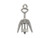 Antiqued Silver Plated Pewter Charm, Corkscrew, Cast (12 Pieces) Antiqued Silver Plated Pewter Charm, Corkscrew, Cast (12 Pieces)