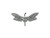 TierraCast Dragonfly Wing Beads - Antiqued Silver Plated (10 Pieces)