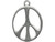 Antiqued Pewter Plated Charm, Cast, Oval Peace Sign (10 Pieces) Antiqued Pewter Plated Charm, Cast, Oval Peace Sign (10 Pieces)