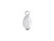 JBB Findings Silver Plated Oval Tag Charm with Loop (Each) JBB Findings Silver Plated Oval Tag Charm with Loop (Each)
