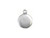 JBB Findings Antiqued Silver Plated Round Tag Charm with Loop (Each) JBB Findings Antiqued Silver Plated Round Tag Charm with Loop (Each)