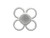 JBB Findings Silver Plated Jewelry Connector, Cloverleaf, 16mm (Each) JBB Findings Silver Plated Jewelry Connector, Cloverleaf, 16mm (Each)