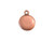 JBB Findings Antiqued Copper Plated Round Tag Charm with Loop (Each) JBB Findings Antiqued Copper Plated Round Tag Charm with Loop (Each)