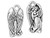 TierraCast Antiqued Silver Plated Britannia Pewter Charm, Angel (10 Pieces) TierraCast Antiqued Silver Plated Britannia Pewter Charm, Angel (10 Pieces)