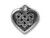 TierraCast Antiqued Silver Plated Charm, Large Celtic Heart (Each)