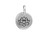 TierraCast Antiqued Silver Plated Lotus Charm (Each)
