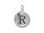TierraCast Antiqued Silver Plated R Letter Charm (Each) TierraCast Antiqued Silver Plated R Letter Charm (Each)
