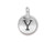 TierraCast Antiqued Silver Plated Y Letter Charm (Each) TierraCast Antiqued Silver Plated Y Letter Charm (Each)