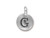 TierraCast Antiqued Silver Plated G Letter Charm (Each) TierraCast Antiqued Silver Plated G Letter Charm (Each)