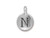 TierraCast Antiqued Silver Plated N Letter Charm (Each) TierraCast Antiqued Silver Plated N Letter Charm (Each)