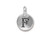 TierraCast Antiqued Silver Plated F Letter Charm (Each) TierraCast Antiqued Silver Plated F Letter Charm (Each)