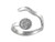 Sterling Silver Finger Ring Blank, Adjustable, Wavy (Each) Sterling Silver Finger Ring Blank, Adjustable, Wavy (Each)
