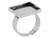 Sterling Silver Finger Ring Blank, Adjustable, Square Bezel, 15mm (Each) Sterling Silver Finger Ring Blank, Adjustable, Square Bezel, 15mm (Each)