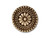 TierraCast Britannia Pewter Large Bali Button - Antiqued Brass Plated (Each)