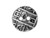 TierraCast Britannia Pewter Round Coin Button - Antiqued (Each)
