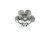 Sterling Silver Button, Cast, Flower (Each) Sterling Silver Button, Cast, Flower (Each)