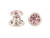 ImpressArt Pink Tourmaline/ Silver Plated Crystal Rivet (pack) ImpressArt Pink Tourmaline/ Silver Plated Crystal Rivet (pack)