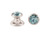 ImpressArt Blue Zircon/ Silver Plated Crystal Rivet (pack) ImpressArt Blue Zircon/ Silver Plated Crystal Rivet (pack)