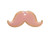 C-Koop Beads Glass Enameled Copper Charm, Mustache - Pink (Each) C-Koop Beads Glass Enameled Copper Charm, Mustache - Pink (Each)