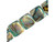 Paua Shell Beads, 16mm Square (strand) Paua Shell Beads, 16mm Square (strand)