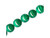 Manmade Malachite Beads, Round, 12mm (strand) Manmade Malachite Beads, Round, 12mm (strand)